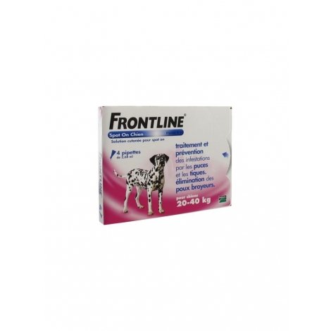 Frontline Spot-on Chiens 20 à 40 Kg x 4 Pipettes 2,68ml pas cher, discount