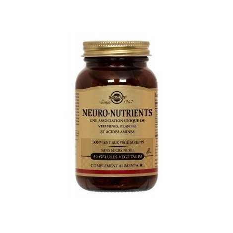 Solgar Neuro-Nutriments 30 gélules pas cher, discount