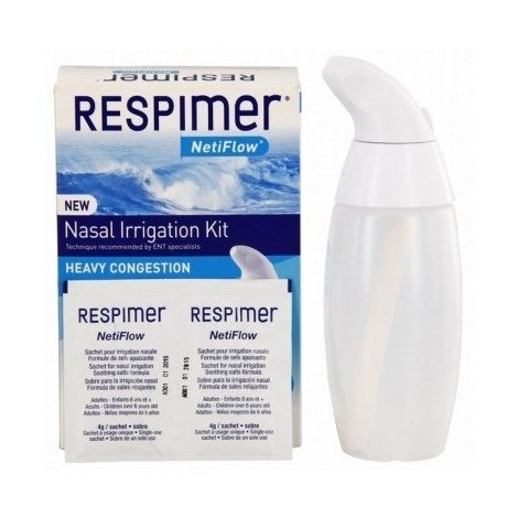 Respimer NetiFlow Kit d'irrigation nasale : Tous les Produits Respimer  NetiFlow Kit d'irrigation nasale Pas Cher & Discount