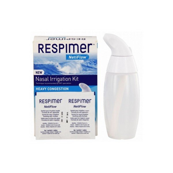 Respimer NetiFlow Kit d'irrigation nasale : Tous les Produits Respimer  NetiFlow Kit d'irrigation nasale Pas Cher & Discount