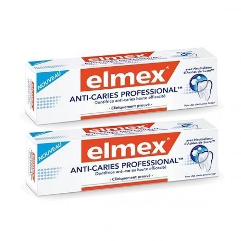 Elmex Duo Pack Anti-Caries Professional Dentifrice Anti-Caries Haute Efficacité 75ml pas cher, discount