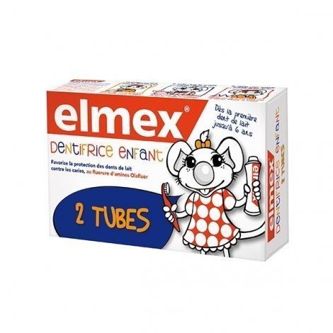Elmex Dentifrice Enfant 2 Tubes de 50 ml pas cher, discount