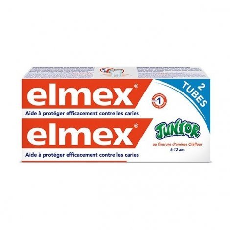 Elmex Dentifrice Junior 2x75ml pas cher, discount