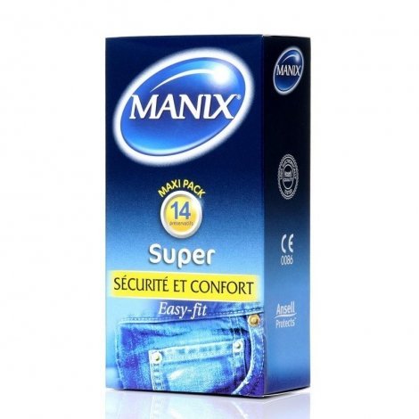 Manix Super Sensation x14 Préservatifs pas cher, discount