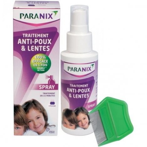 Paranix Anti-poux & Lentes Traitement Spray 100ml + Peigne pas cher, discount