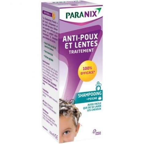 Paranix Anti-poux et Lentes Traitement Shampooing 200ml + Peigne pas cher, discount
