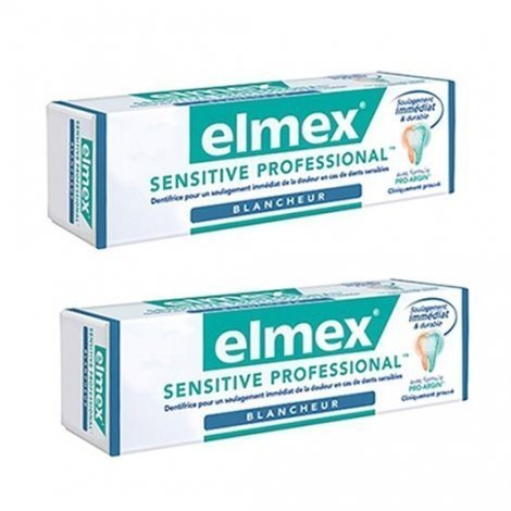 Elmex Duo Pack Sensitive Professional Blancheur 75ml pas cher, discount