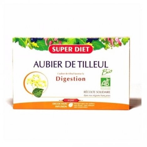 Superdiet Aubier De Tilleul Bio 20 Ampoules pas cher, discount