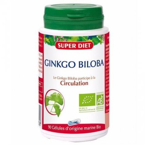 Superdiet Ginkgo Biloba Bio Circulation 90 Gélules pas cher, discount