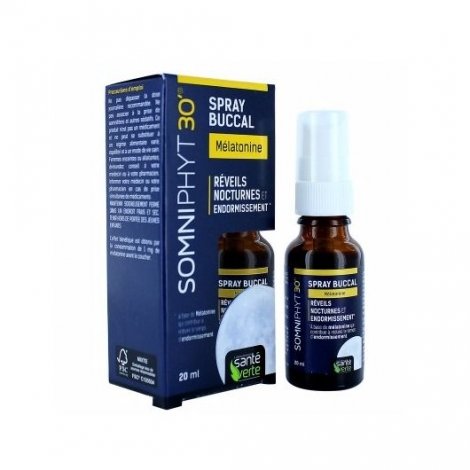 Santé Verte Somniphyt Mélatonine Spray Buccal 20ml pas cher, discount