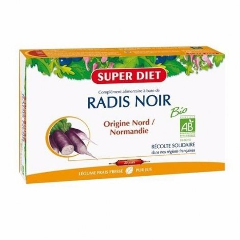 Super Diet Bio Radis Noir x20 Ampoules pas cher, discount