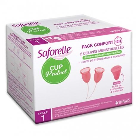 Saforelle Cup Protect Coupes Menstruelles Taille 1   x2 pas cher, discount