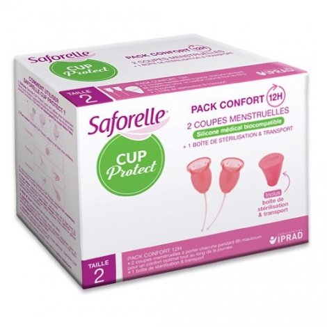 Saforelle Cup Protect Coupes Menstruelles Taille 2   x2 pas cher, discount