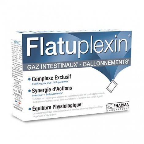3C Pharma Flatuplexin Gaz Intestinaux Ballonnements x16 Sachets pas cher, discount
