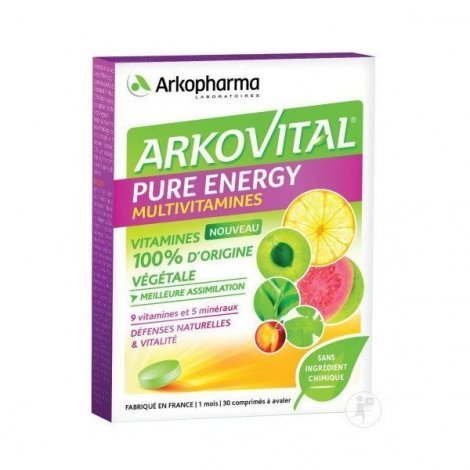 Arkopharma Arkovital Pur'Energie Multivitamines x30 Comprimés pas cher, discount