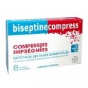 Biseptine Compress Plaies Superficielles Compresses x8 Sachets