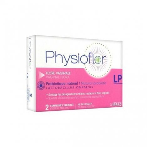 Physioflor LP Probiotique Naturel Flore Vaginale x2 Comprimés Vaginaux pas cher, discount