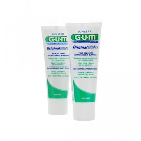 Gum Original White Dentifrice 2x75ml pas cher, discount