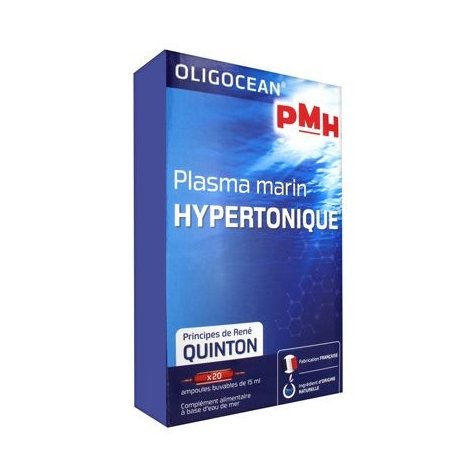PMH Olygocean Plasma Marin Hypertonique 20 Ampoules de 15ml pas cher, discount