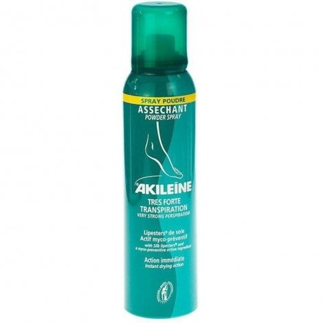 Akileine Verte spray poudre pieds assechant 150ml pas cher, discount