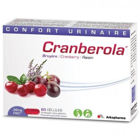Arkopharma Cranberola confort urinaire 60 gélules 3130390 pas cher, discount