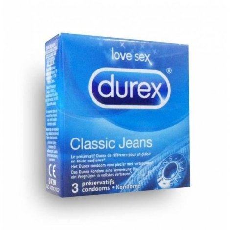 Durex Classic Jeans - 3 préservatifs pas cher, discount