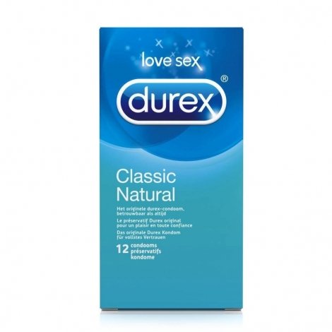 Durex Classic Natural 12 pcs pas cher, discount
