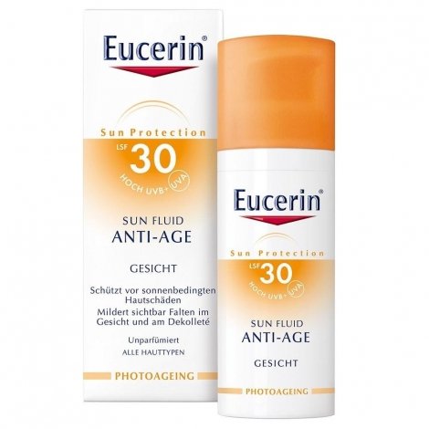 Eucerin sun Fluid Visage Anti-Age SPF 30 50ml pas cher, discount