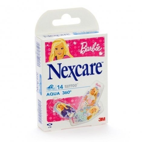 Nexcare aqua protection 360° tattoo barbie 14 pas cher, discount