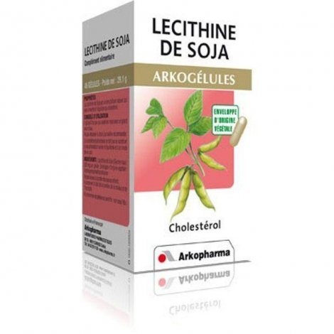Arkogélules Lecithine de soja végétales 45 gélules pas cher, discount