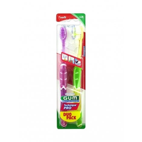 Gum Technique Pro Compact Soft Duo Pack Brosse à Dents 1525 pas cher, discount