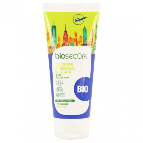Bio secure gel douche 2en1 tube 100ml pas cher, discount