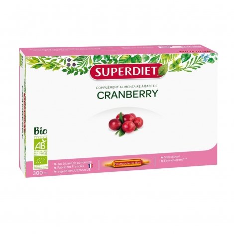 Superdiet Cranberry Bio Confort Urinaire  20 Ampoules pas cher, discount