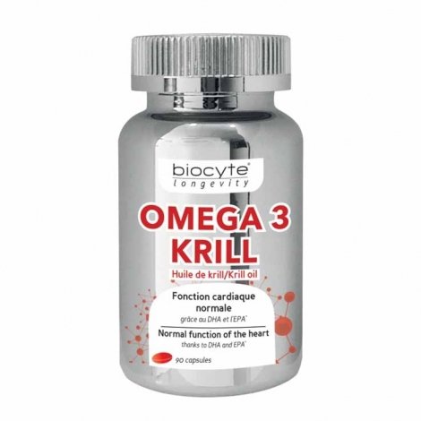 Biocyte Omegakrill Boîte de 3 Mois 90 Capsules pas cher, discount