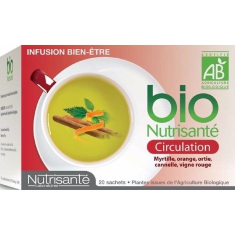 Nutrisante Infusion bio : Circulation x20 sachets pas cher, discount