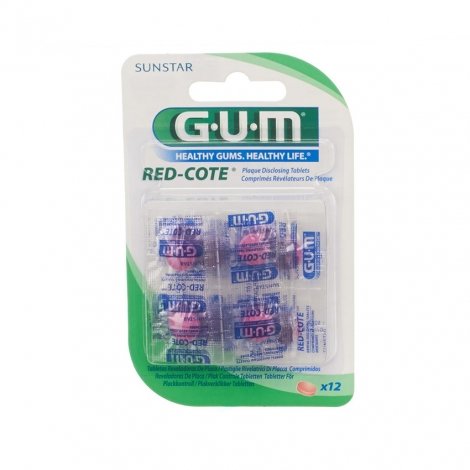 Gum red-cote révelateur de plaque - 12 capsules 824 pas cher, discount