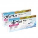 Clearblue Plus Lot de 2x2 Tests de Grossesse avec Tige Contrôle : Rapide et Fiable a + 99%