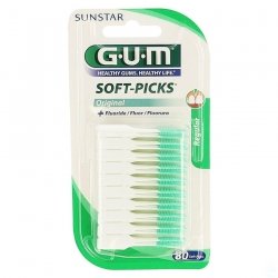 Gum Soft Picks + Fluoride Fluor x80 Regular