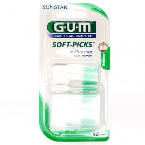 Gum Soft Picks + Fluoride Large x40  pas cher, discount