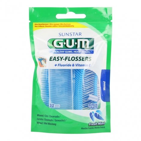 Gum Sunstar Easy-Flossers Porte Fil Dentaire x30 pas cher, discount