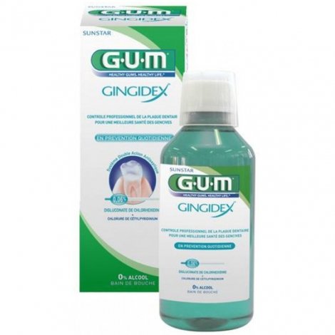 Gum gindex bain de bouche salc - 0 ,06% chx - 300 ml pas cher, discount