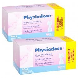Physiodose sérum physiologique  Boîte de 32 d'unidoses de 50 ml
