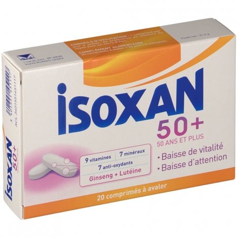 Isoxan 50+ 20 comprimés pas cher, discount