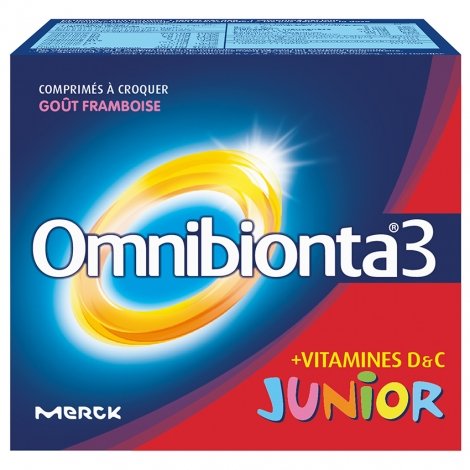 Omnibionta 3 Junior Framboise 30 comprimés pas cher, discount