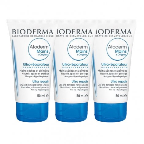 Bioderma Trio Pack Atoderm Crème Mains 3x50ml pas cher, discount