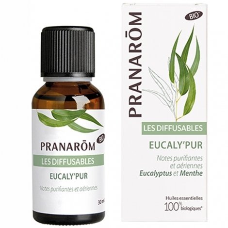 Pranarom Les Diffusables Eucaly'Pur Eucalyptus et Menthe Huiles Essentielles pour Diffuseur 30ml pas cher, discount