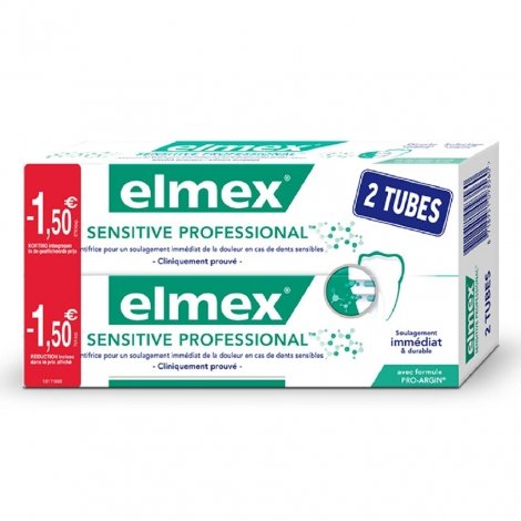 Elmex Sensitive Professional Dentifrice 2x75ml pas cher, discount