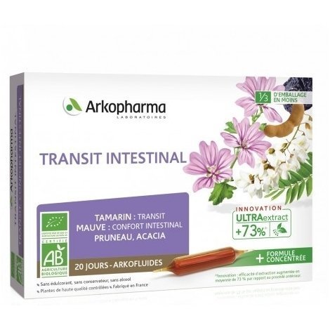 Arkofluide Transit Intestinal Bio 20 ampoules pas cher, discount