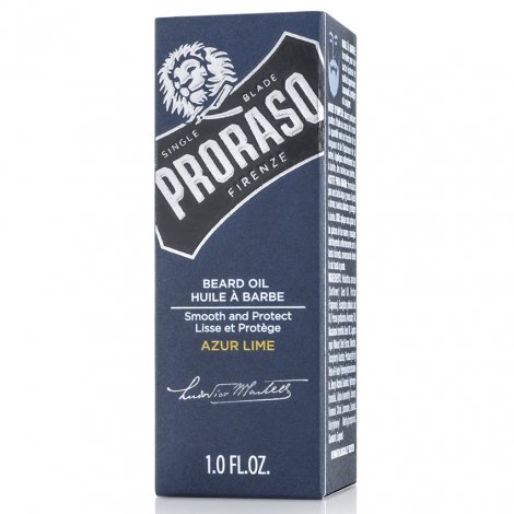 Proraso Huile à Barbe Azur and Lime 30ml pas cher, discount