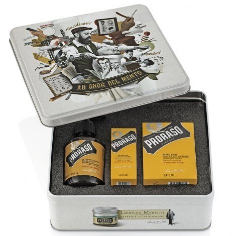 Proraso Kit Barbe Wood and Spice 3 produits pas cher, discount
